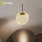 Crystal Ball Pendant Chandelier for Bedroom Bar Deco