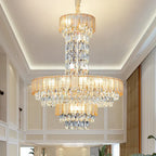 Crystal Chandelier: Postmodern Multi-layer Luxury for Villa, Hotel Lobby, and Living Room
