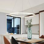 Nordic Round LED Ring Chandelier for Living Dining Bedroom