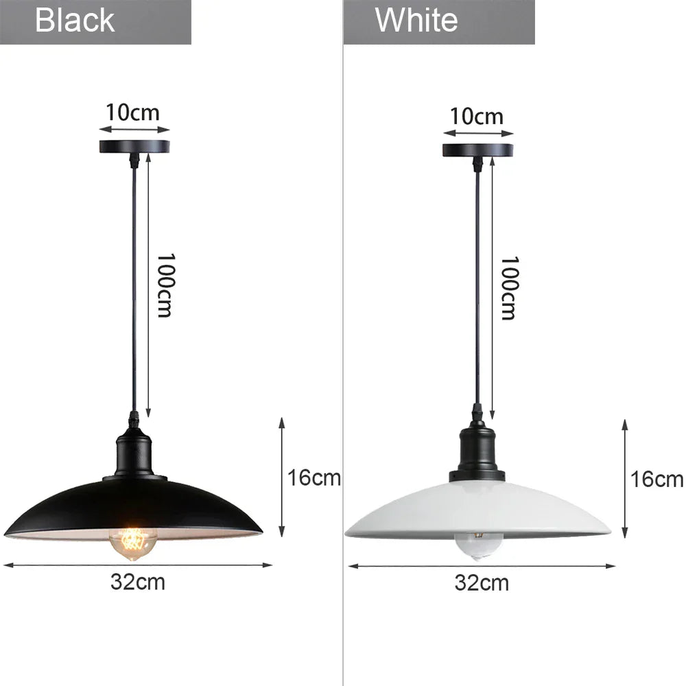 Industrial Loft Chandelier Pendant Lamp LED Edison Vintage Hanging Light