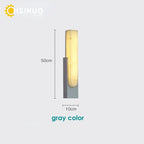 19.6＂LED Marble Wall Sconce - Modern Indoor Bedside Lighting for Living Room
