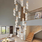 Crystal Chandelier Stair Pendant Lamp Living Room Pendant Lights Interior Lighting