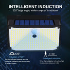 208 LED Solar Outdoor Motion Sensor Lights 3 Mode Wireless Waterproof Security