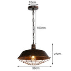 Loft Pendant Light Industrial Hanging Lamp Nordic Retro Home Decor E27