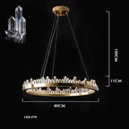 LED Crystal Pendant Chandelier for Living Room Dining Bedroom Hall Decor