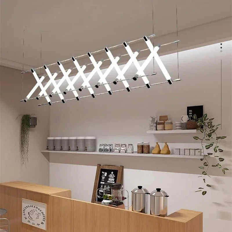 Nordic LED Chandelier: Black Gold Dining Room Kitchen Lighting Fixtures