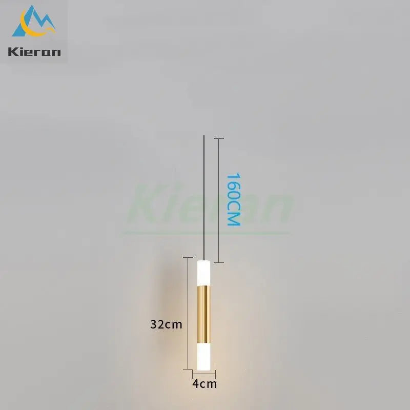 Modern Minimalist LED Cylinder Chandelier for Restaurant, Bar, Living Room, Bedroom