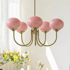 Glass Ball Chandelier: Creative Bauhaus Arts for Girls Bedroom & Home Decor