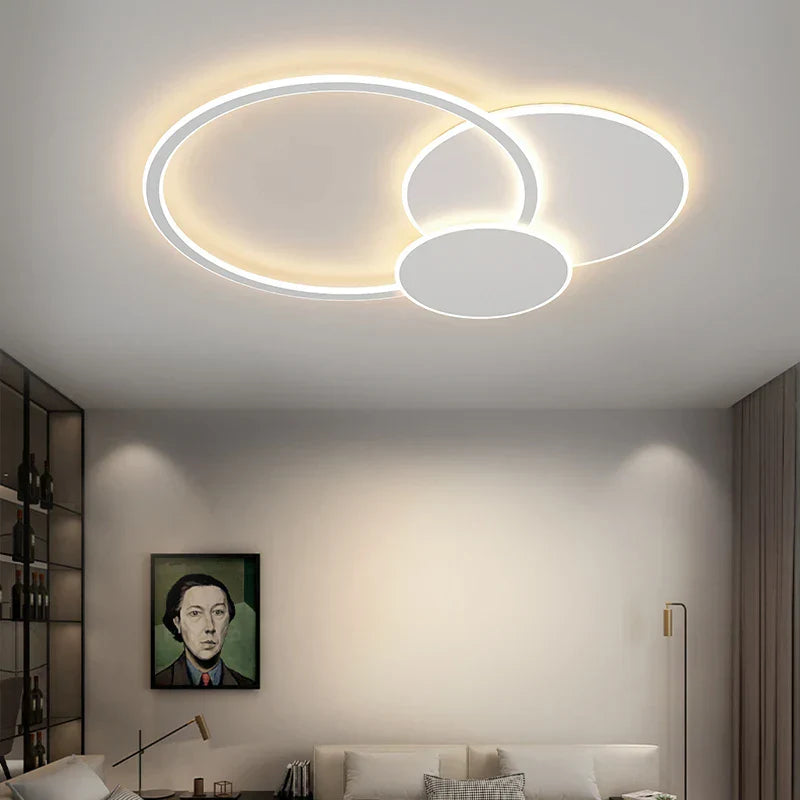 LED White Ceiling Chandelier with Remote Control