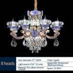 Crystal Candle Chandelier for Living Room, Bedroom, and Dining Room