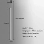 Modern Minimalist Stair Pendant Strip Lamp for Luxury Living Spaces.