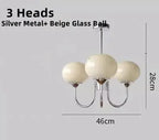 Glass Ball Chandelier: Creative Bauhaus Arts for Girls Bedroom & Home Decor