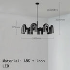 Modern Plastics Chandelier for Dinning Room Art Decor Pendant Lighting