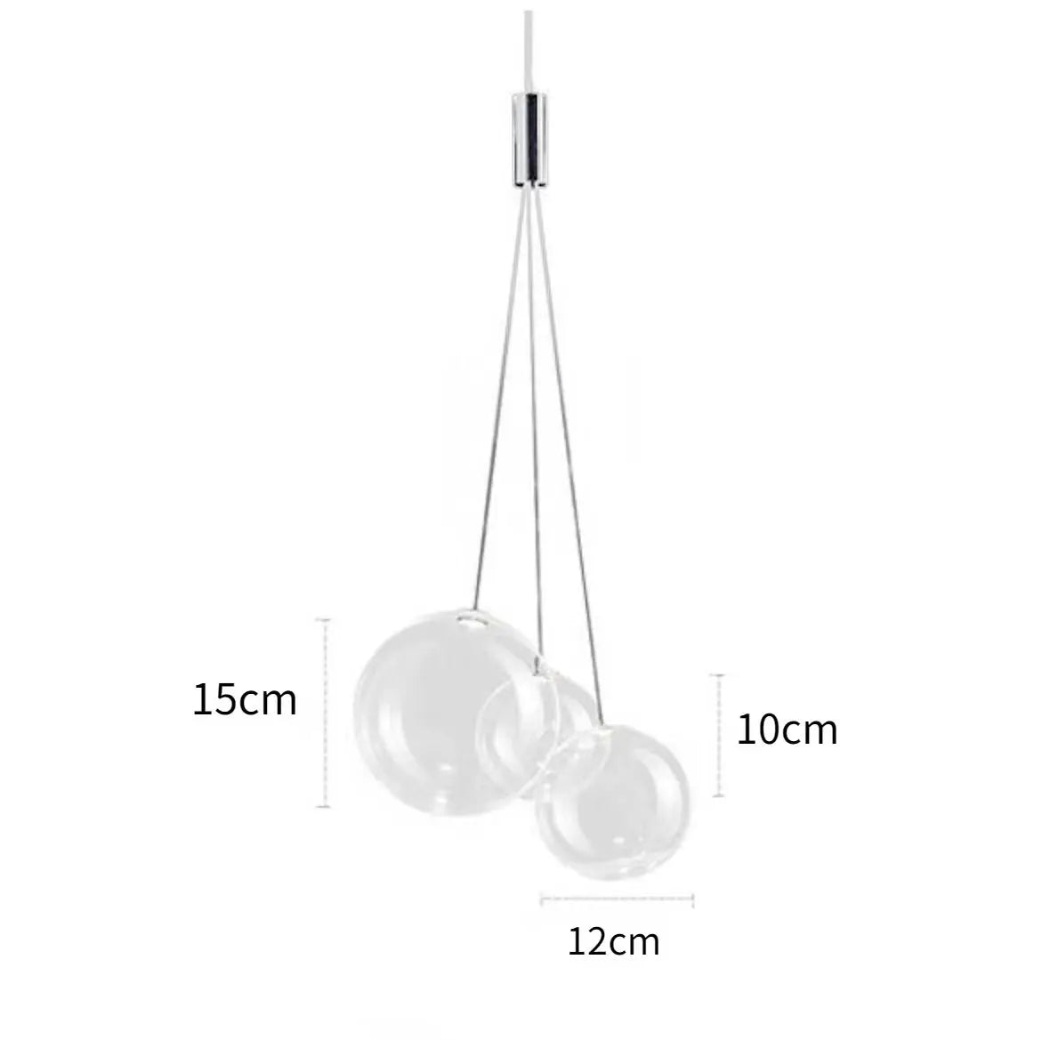 Bubble Glass Pendant Light: Stylish Nordic Home Decor Lighting