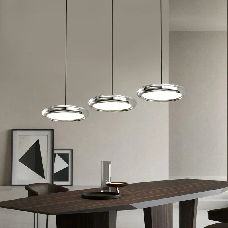 Modern LED Circle Pendant Chandelier for Dining Room & Kitchen
