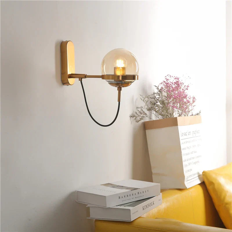 Nordic LED Wall Lamps for Home Bedroom Vintage Cafe Restaurant E27 Fixtures