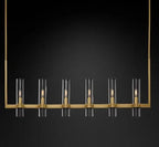 Chrome Glass Chandelier Pendant Lamp LED Lighting Loft Retro Foyer Chandelier