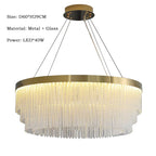Crystal Ceiling Chandelier: Modern LED Luxury Pendant Light for Home Decor