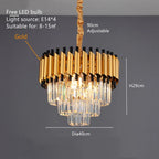 Luxury K9 Crystal Ceiling Chandelier: High-end LED Lighting for Home Decor