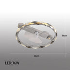 Modern Crystal LED Ceiling Chandelier Light Set for Stylish Indoor Lighting
