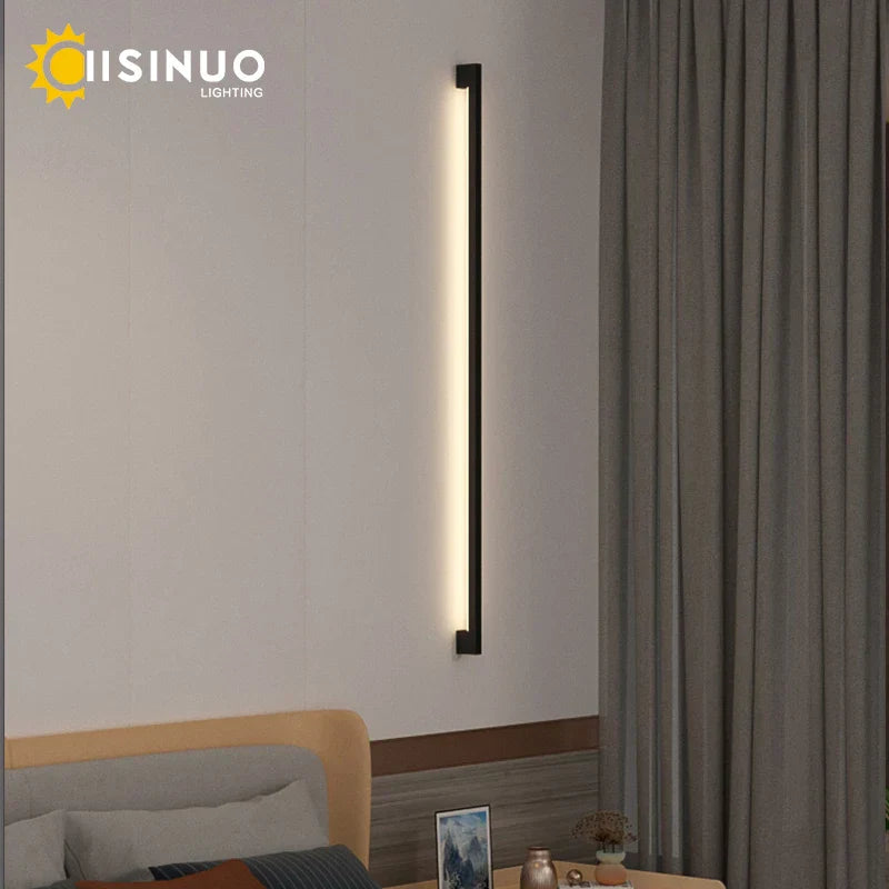 Modern LED Long Wall Lamp for Indoor Living Room Bedroom Background Lighting