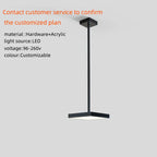 Acrylic Crystal Hanging Chandelier LED Ceiling Pendant Light for Living Room Lobby Customize Hotel