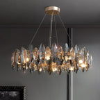 Crystal Ceiling Chandelier: Modern Luxury E14 Lighting Fixture for Home Decor