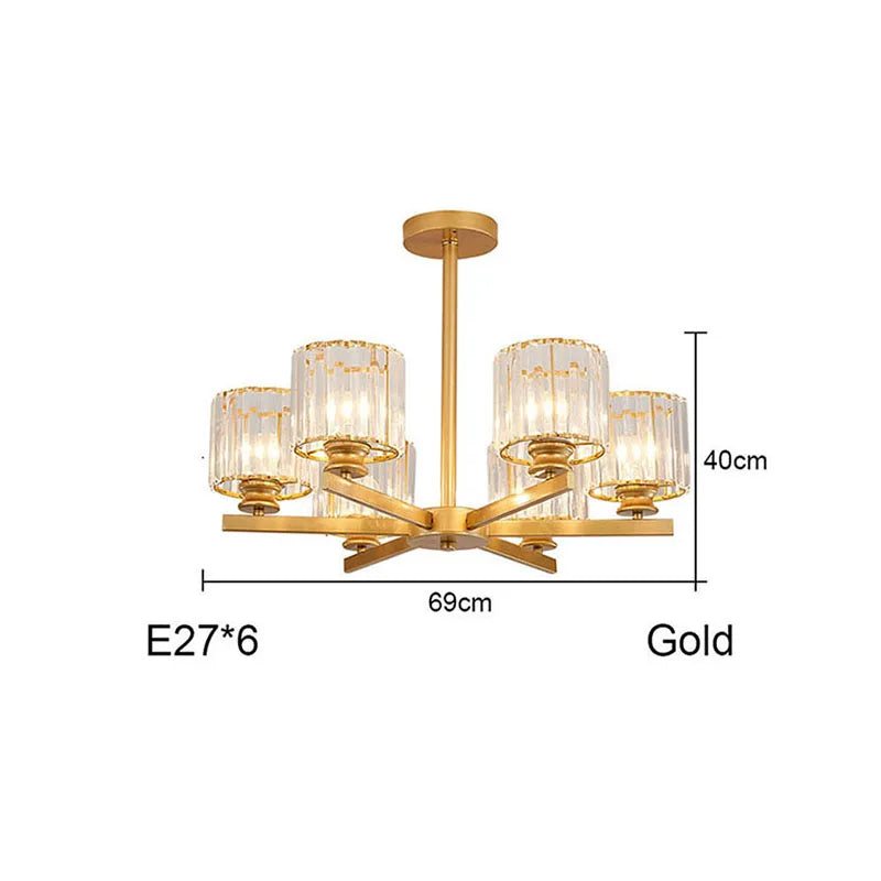 Round Black Chandelier Geometric LED Indoor Hanging Lighting For Modern Minimalist Living Room