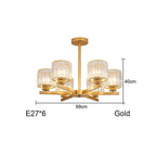 Round Black Chandelier Geometric LED Indoor Hanging Lighting For Modern Minimalist Living Room