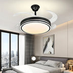 LED Invisible Fan Lamp Modern Ceiling Chandelier for Living Room Bedroom