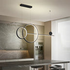 Metal Line Pendant Light Fixture for Modern Minimalist Dining Room and Kitchen