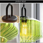 Retro LED Glass Chandelier for Dining Table, Bedroom & Restaurant