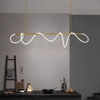 LED Long Hose Chandelier for Dining Room Kitchen Bar Pendant Lamp