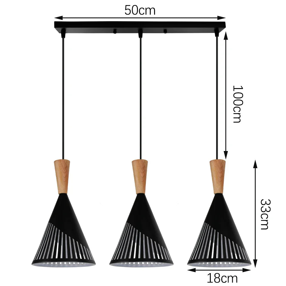 Nordic Retro LED Pendant Chandelier for Modern Home Lighting