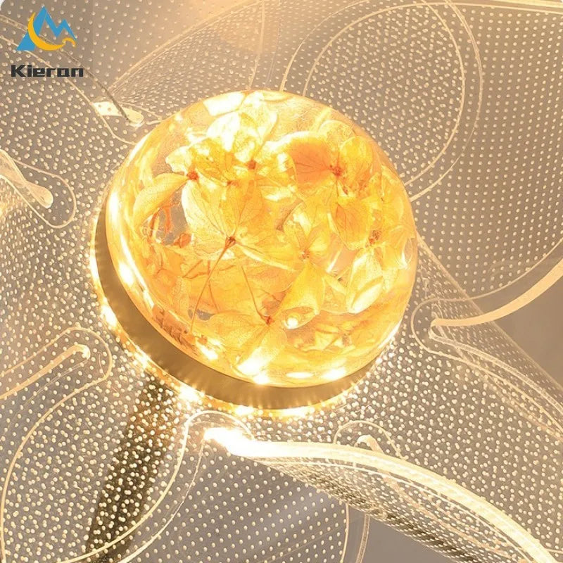 Sunflower LED Wall Lamp: Nordic Modern Bedroom Decor Flower Wall Light