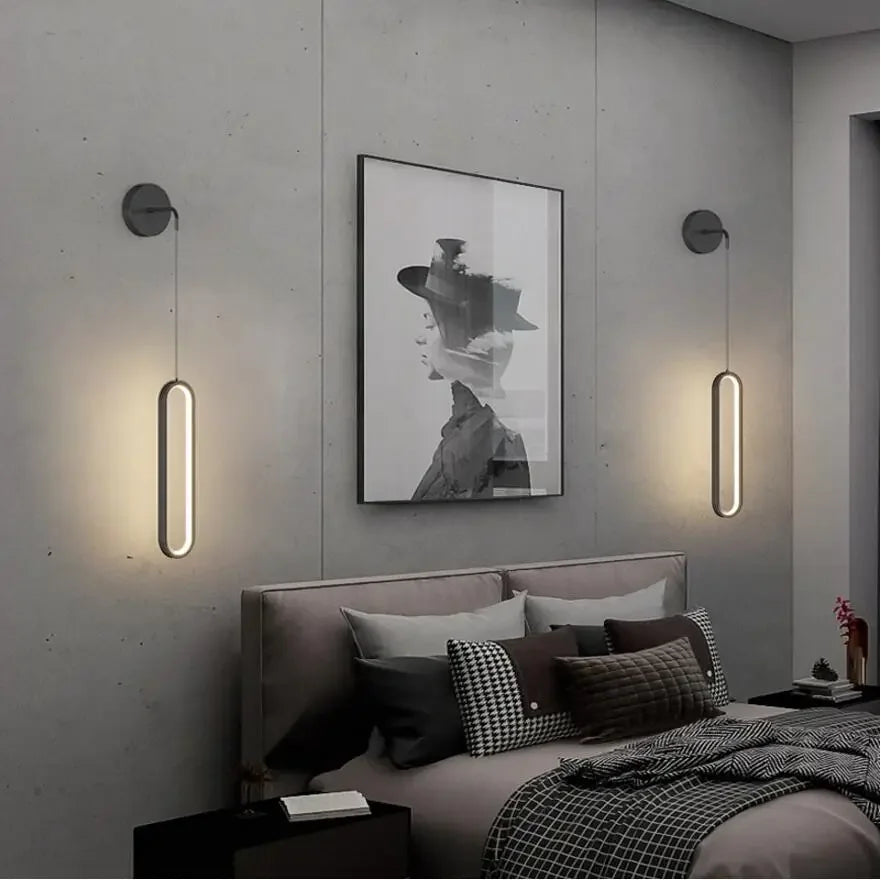 Modern LED Wall Lamps for Bedroom Living Room Stairs Corridor Interior Lighting