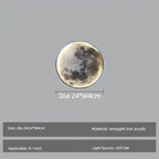 Moon Wall Lamp: Modern Simple Art Decoration for Living Room, Bedroom & Aisle