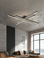 Black Chandelier LED Ceiling Lamp for Master Bedroom Living Room Energy Saving Light