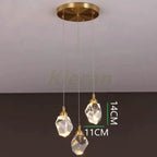 Nordic Crystal LED Pendant Light for Modern Living Room Decor