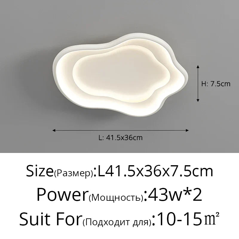 Modern White Round Ceiling Lighting with Remote Control Chandelier