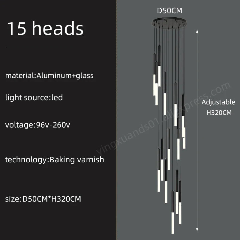 Minimalist Pendant Chandelier Ceiling Light for Living Room Stair Modern 2023