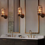 Iron Cage Guard Wall Sconce Vintage Retro Industrial Loft Wall Lamp