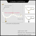 Necklace Pendant Light | Luxury Glass Ball Chandelier for Home