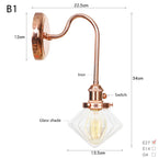 Scandinavian Glass LED Wall Sconce Modern Interior Wall Lamps