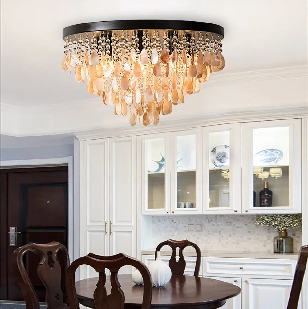 Modern Crystal LED Ceiling Light Chandelier for Living Room Bedroom