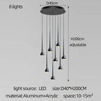 Nordic Chandelier for Dining Room and Living Room, Designer LED Ceiling Lamp