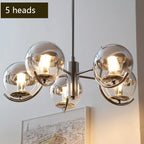 Modern Chrome Ceiling Chandelier LED Pendant Lamp for Bedroom & Restaurant