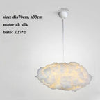 LED Cloud Chandelier: Floating Cotton Cloud Pendant Lamp for Nursery, Living Room, Kids Room