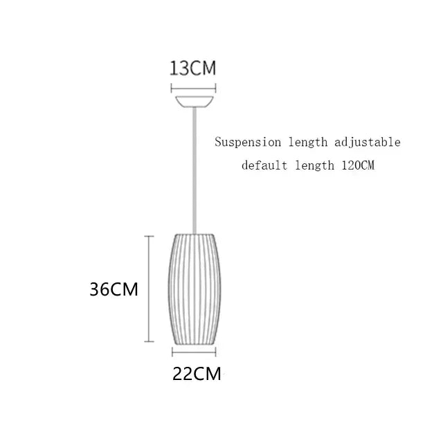 White Silk Pendant Chandelier for Living Room Hotel Hall - Modern Ceiling Lamp