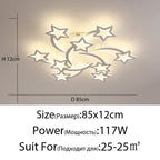 LED Acrylic Chandelier Lights with Remote for Home Indoor Lighting